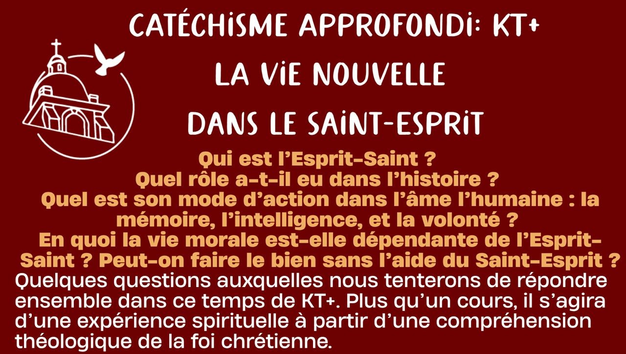 Lancement du catéchisme approfondi sur la paroisse !